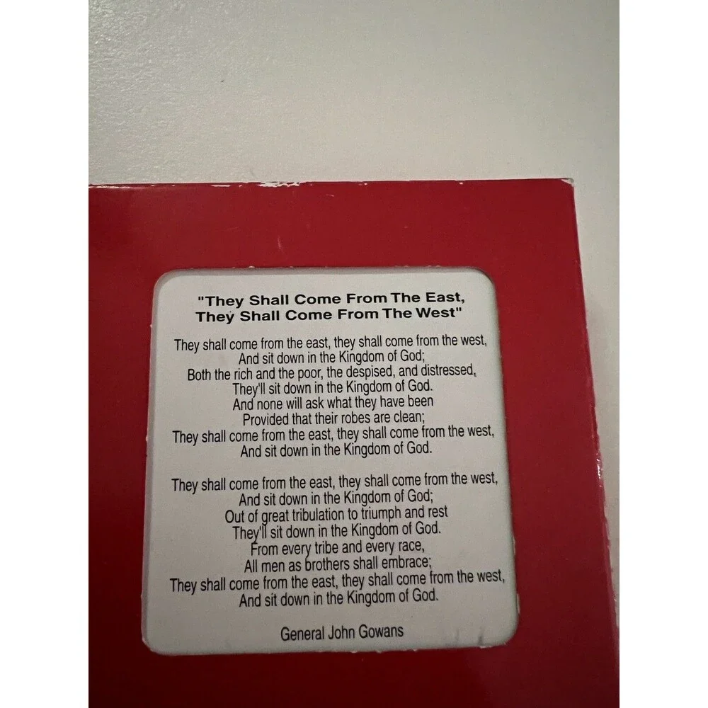 Two Nations Treasures Salvation Army Christmas 2005 solid brass ornament box